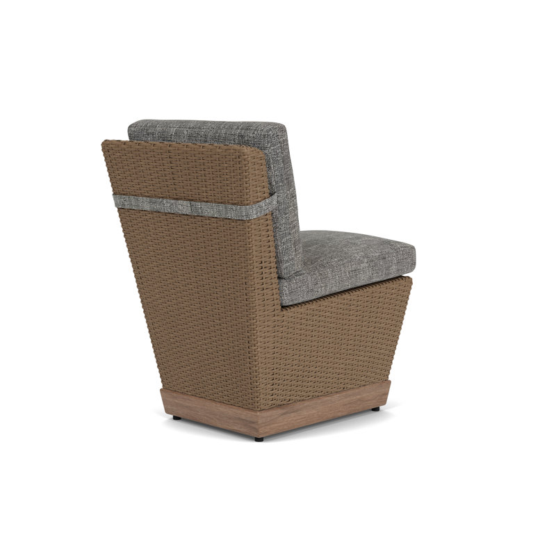Charisma Outdoor Dining Side Chair, Black Sand