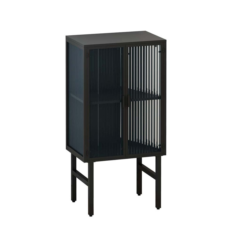 Armoire moderne 23,62 po à deux portes avec rangement à deux niveaux