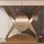Console en métal de style italien.-129453651