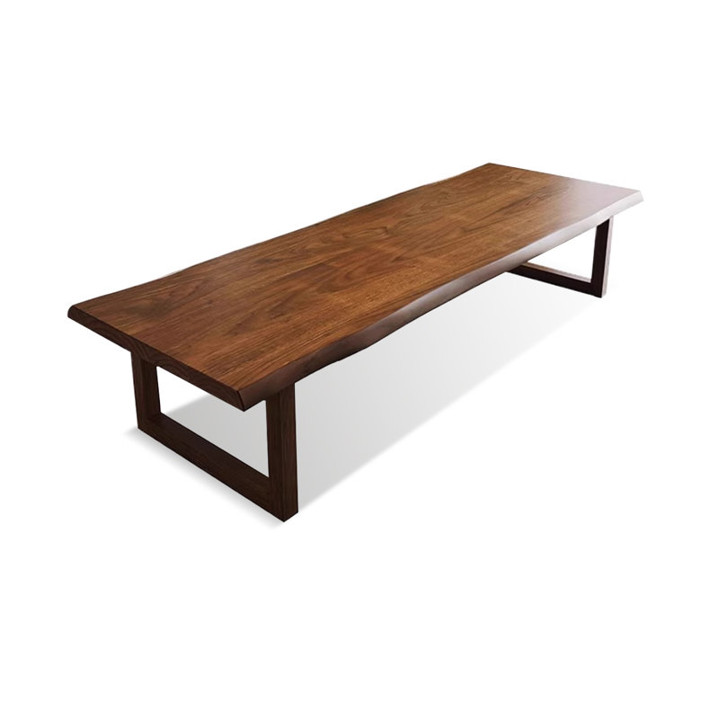 Table de conférence en bois massif brun Free Form, H 29,53 po x L 78,74 po x l 31,5 po