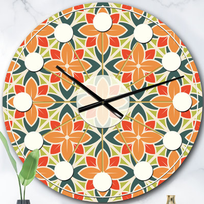 Horloge murale rétro Mid-Century