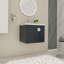 Meuble-lavabo simple 23,8 po avec plateau en céramique Foerer-774340959