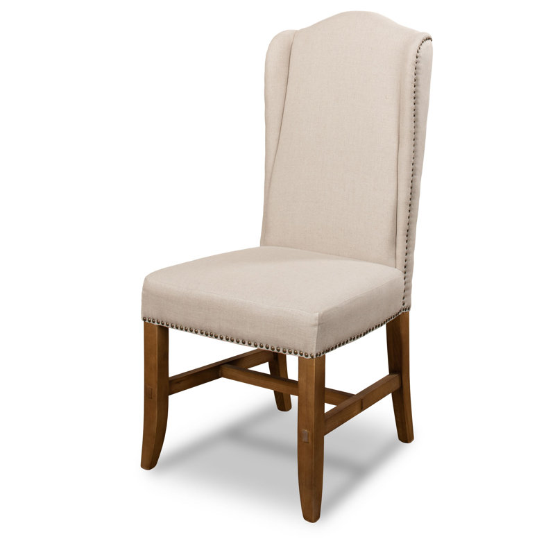 Chaise de salle à manger rembourrée Daphné en Ivoire