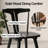 Brannagh 19.3" Wide Modern Scandinavian Solid Wood Dining Chair Y-Shaped Backrest-1083359575