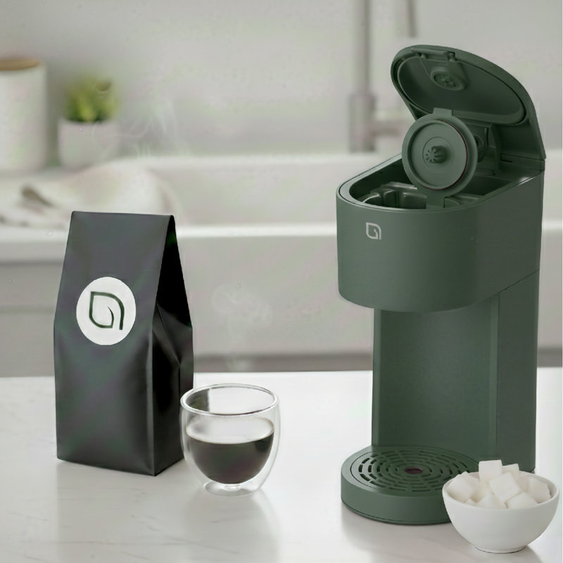 Cafetière à portion unique Willow - compatible avec les dosettes K-Cup - vert, Vert