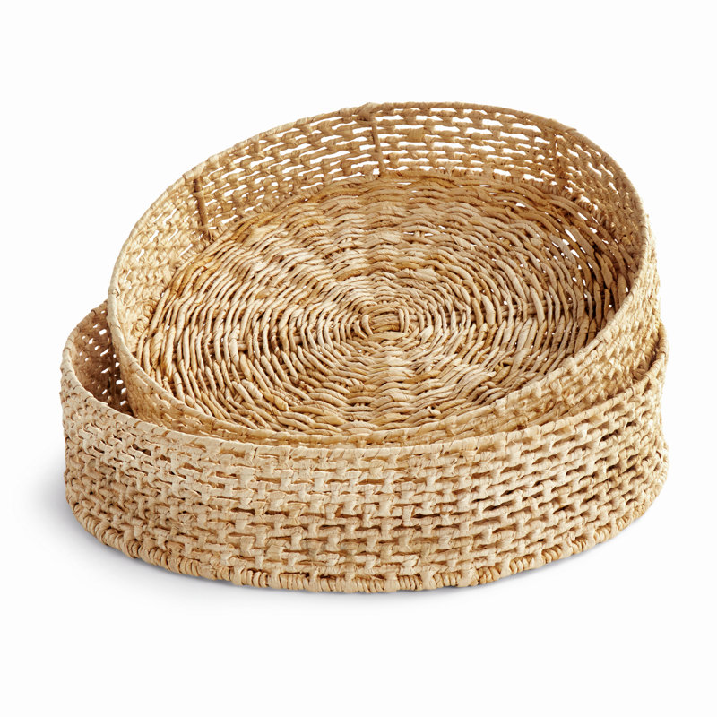 JULIET ABACA ROND PLATEAUX, ENSEMBLE DE 2