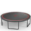 12Ft Trampoline Pumpkin- Black Red