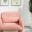 Canapé simple et coussin décoratif, structure en bois massif, capacité de 300 lb pour les petits espaces-903743466