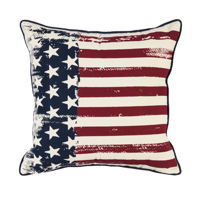 Coussin 18 po x 18 po Drapeau des États-Unis