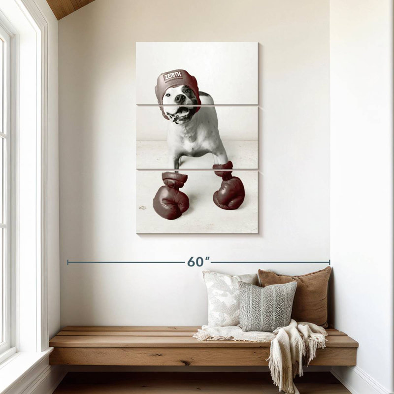 Ketti Boxing Dog, 45" H x 28" W