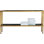 60'' Glass Top Console Table