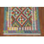 Tapis oriental multicolore en laine Kilim 3 x 5