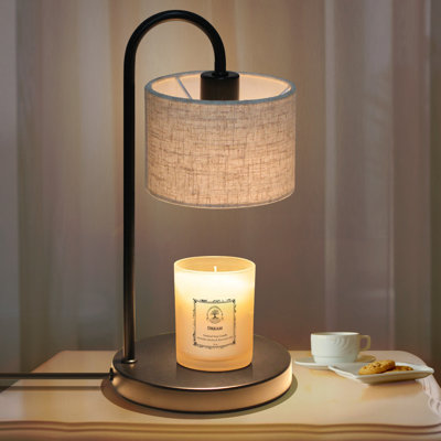 Lampe bougie avec minuterie, chauffe-bougie à intensité variable avec deux ampoules, chauffe-bougie pour bougie