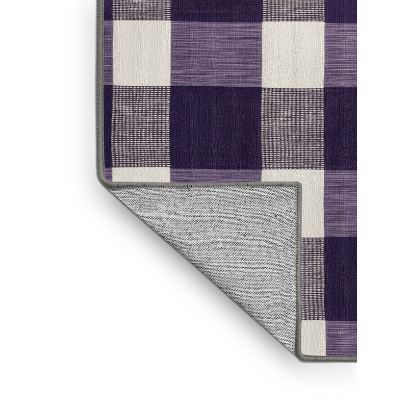 Tapis mauve lavable à la machine