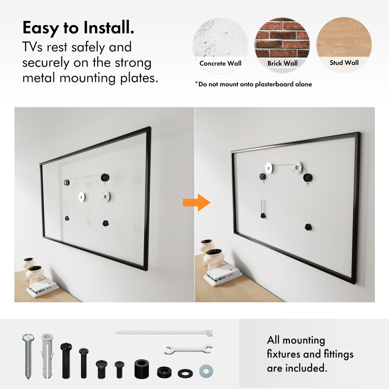 VonHaus Single Screen Wall Mount