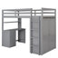Lit mezzanine avec tiroirs, bureau et garde-robe-927013087-927013084