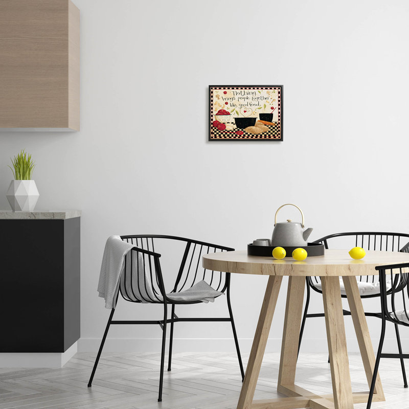 La bonne nourriture rassemble les gens ensemble, art de la giclée par Dan Dipaolo, H 11 po x l 14 po x P 1,5 po