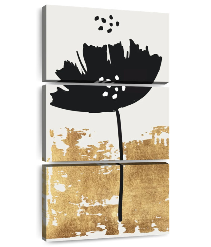 Black Poppy, 44" H x 21" W