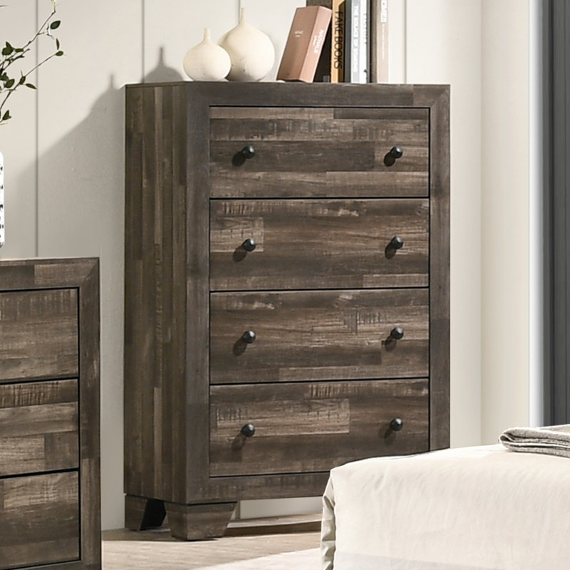 Mobilier de chambre à coucher 1Pc Rustic, Gris / brun rustique