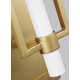Annabel Single Light Steel Dimmable Candle Wall Light