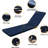 2Pcs Navy Blue Outdoor Chaise Seat Cushions, Fabric, Protected, Detachable Zipper Covers, Fluffy Sponge Filling Lounge Cushions - Blue, Cloth, & Fade , Removable Zippered Cushion High-1078382345