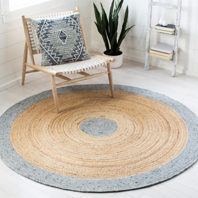 Mann Hand Woven Jute/Wool/Cotton Rug in Natural