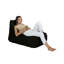 Fauteuil à billes de jardin Original noir, 41,3 po x 29,5 po x 41,3 po | 100% polyester imperméable, mousse de styromousse recyclée à 100% | Système de double fermeture à glissière dissimulée, capacité de poids maximale: 440 lb | Parfait pour le divertissement extérieur moderne-244502173