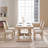 Quincy Upholstered Dining Chairs with High Back & Solid Wood Legs