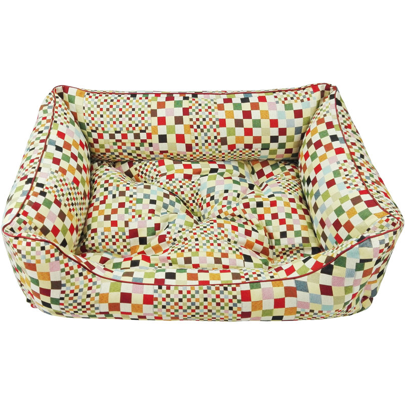 Geometric Orthopedic Pet Bed, Extra Large (100cm W x 80cm D x 35cm H)