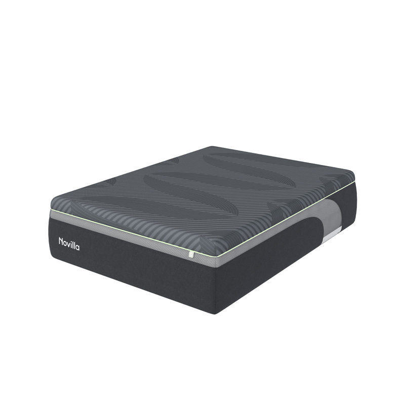 Matelas de 16 po pour très grand lit, matelas en mousse viscoélastique rafraîchissante de taille moyenne AiryFlow ™, tissu en soie glacée, infusé de thé vert