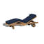 Quincy Outdoor Teak Chaise Lounge-491079034