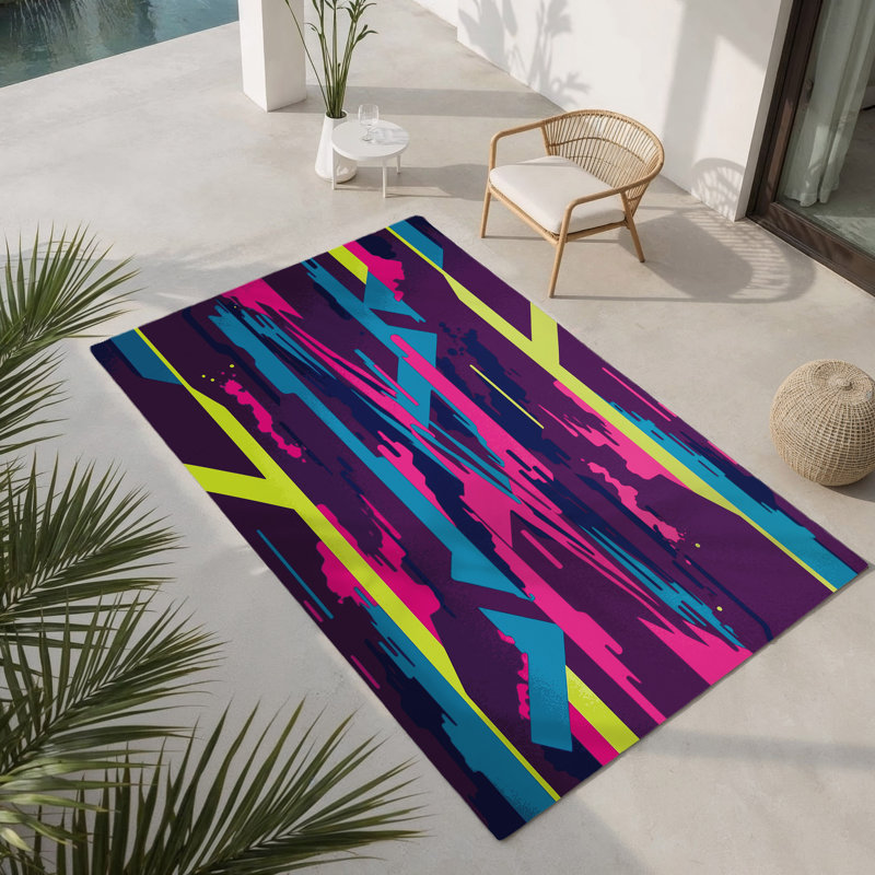 Tapis intérieur et extérieur Luminous Ascent, Rectangle 9 pi x 12 pi