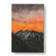 Orange Sky Above Mountains In Italy - Wrapped Canvas-56660235