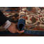 Tapis bleu teint à la main Ziegler