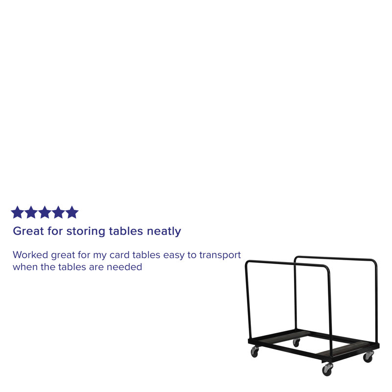 Chariot de table pliante Regency pour tables pliantes rondes