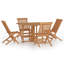 Jamarien 4 - Person Teak Patio Dining Set with Square Table