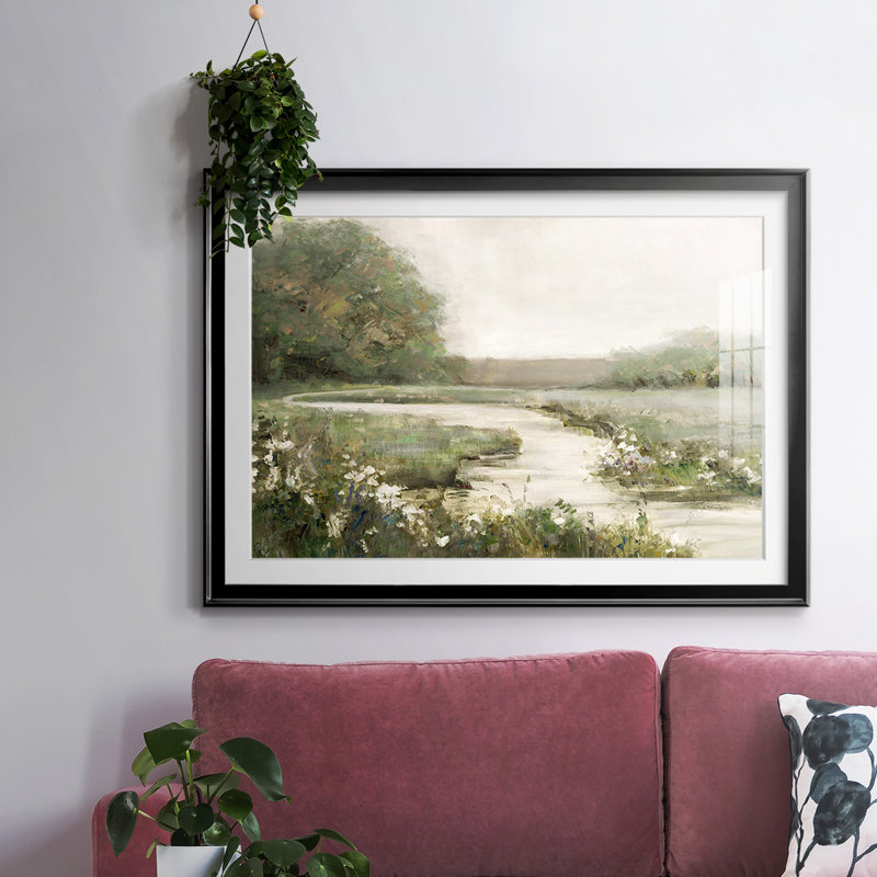 Quiet Path, reproduction d'art encadrée sur papier, Noir, H 15 po x l 21 po x P 1,5 po