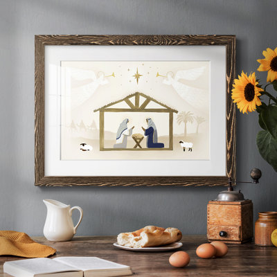 «Away In A Manger Collection», reproduction encadrée sur papier
