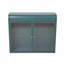 Armoire de rangement murale - Armoire en métal à 2 portes avec verre trempé, tablettes réglables pour la salle de bain, la cuisine, le bureau-788574243