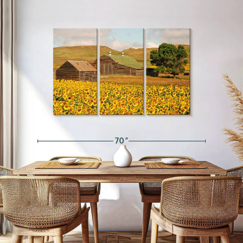 Champ de tournesols Alvord, H 36 po x l 57 po