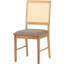 Alyisha 47.5cm H Upholstered Slat Back Side Chair in Brown