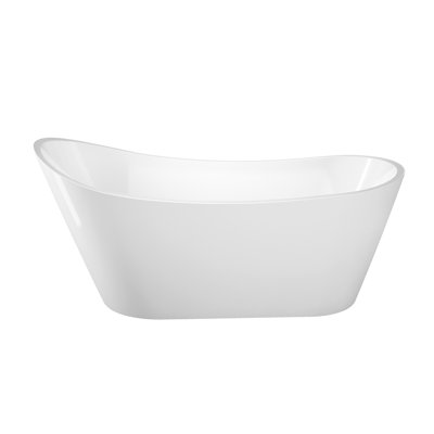 65.25'' x 28.25'' Soaking Acrylic Bathtub