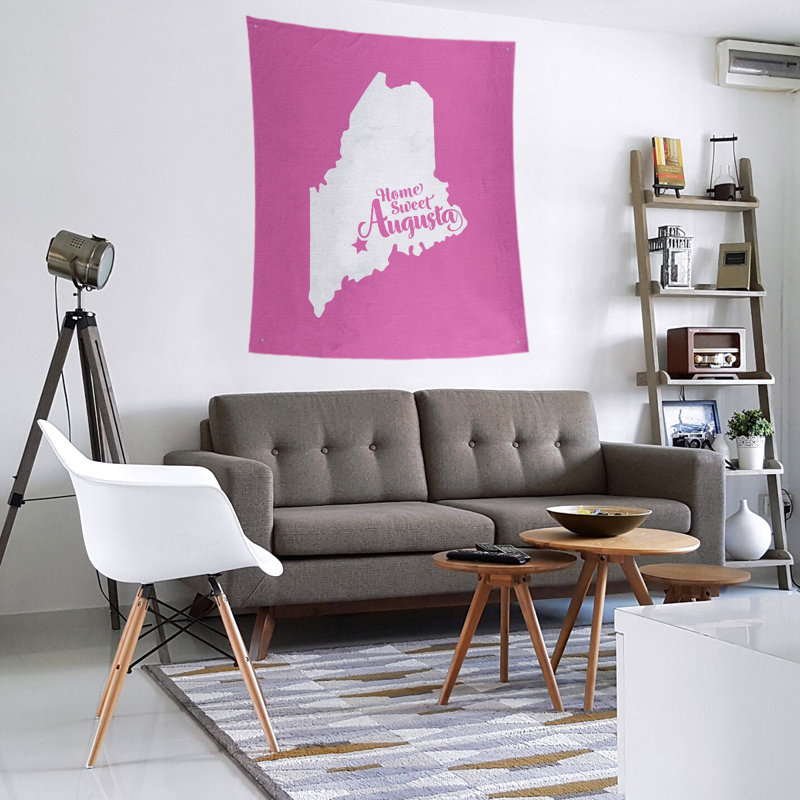 Tapisserie Augusta, Maine, H 27,5 po x l 37,5 po, Rose