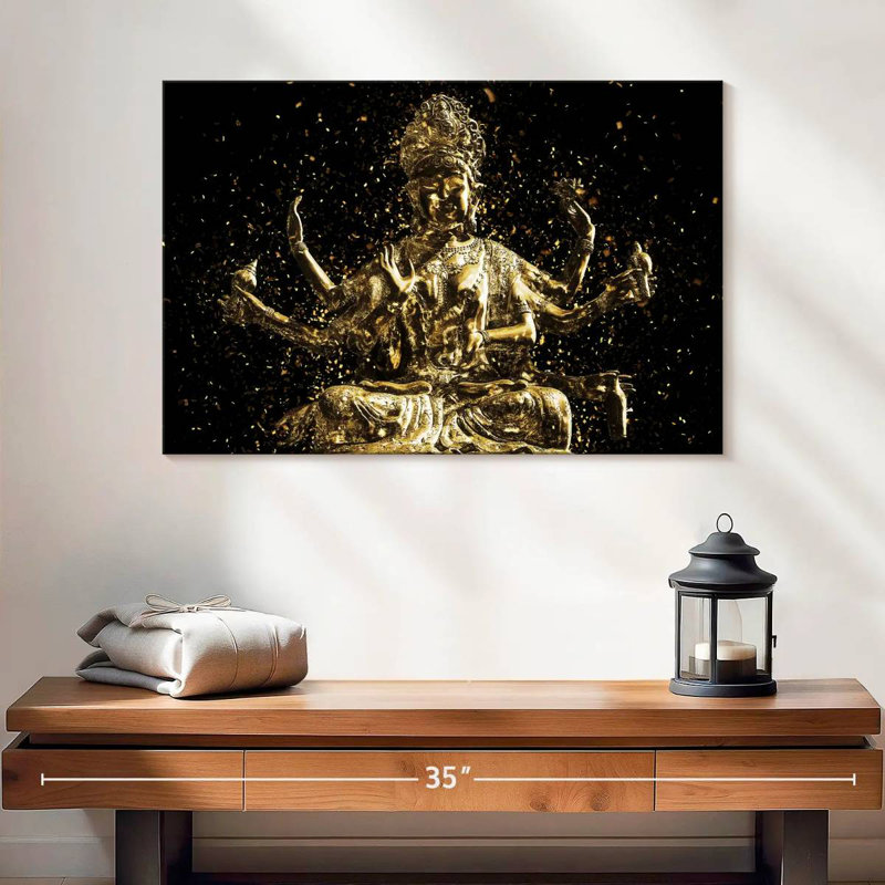 Adella Golden Shiva, 16" H x 24" W