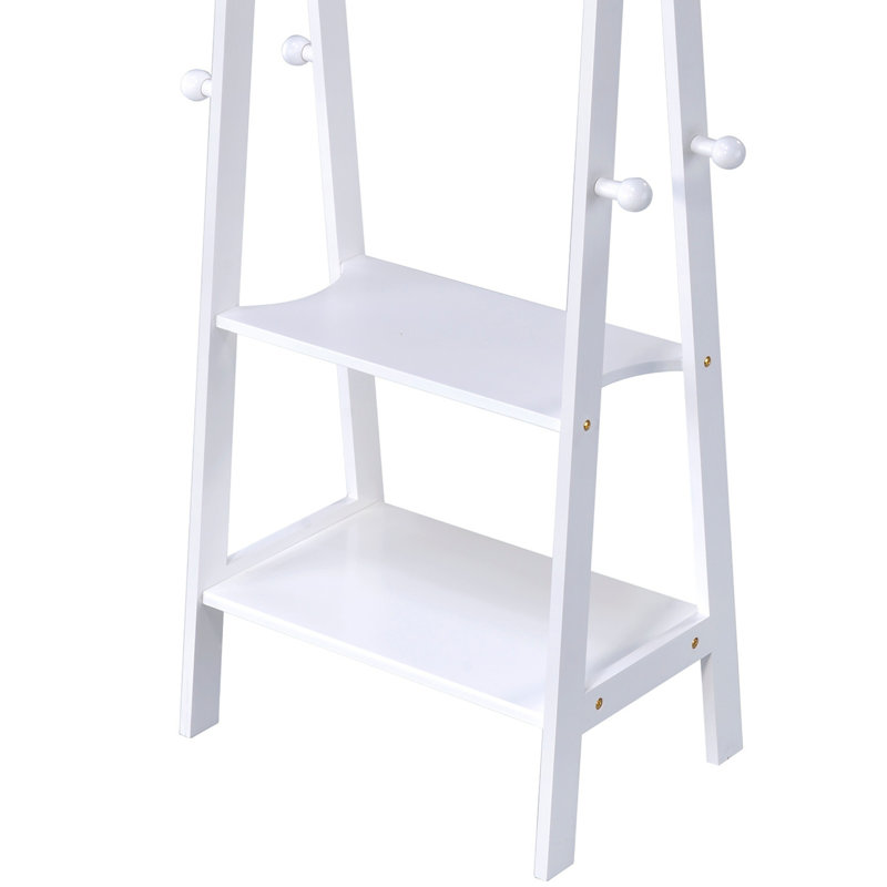 Solution de rangement de manteau polyvalente en bois contemporaine pour la maison ou le bureau