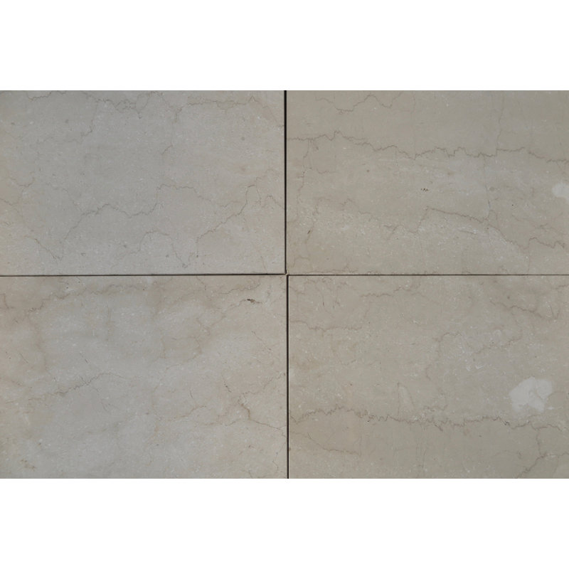 Crema 18" x 18" Marble Marble Look Wall & Floor Tile