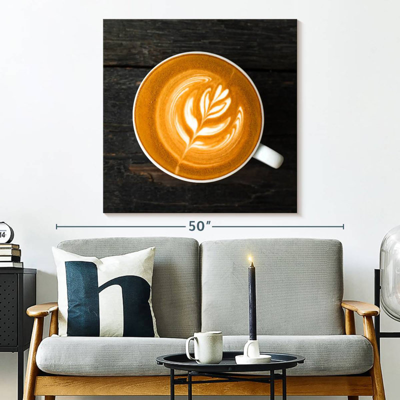 Café au lait chaud Yarlin, H 33 po x l 33 po