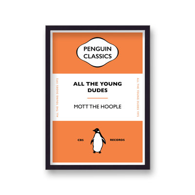 Penguin Classics Iconic Songs Mott The Hoople All The Young Dudes - Single Picture Frame Print
