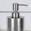 Distributeur de savon liquide en acier inoxydable brillant / martelé, pompe durable pour la salle de bain et la cuisine, utilisation polyvalente