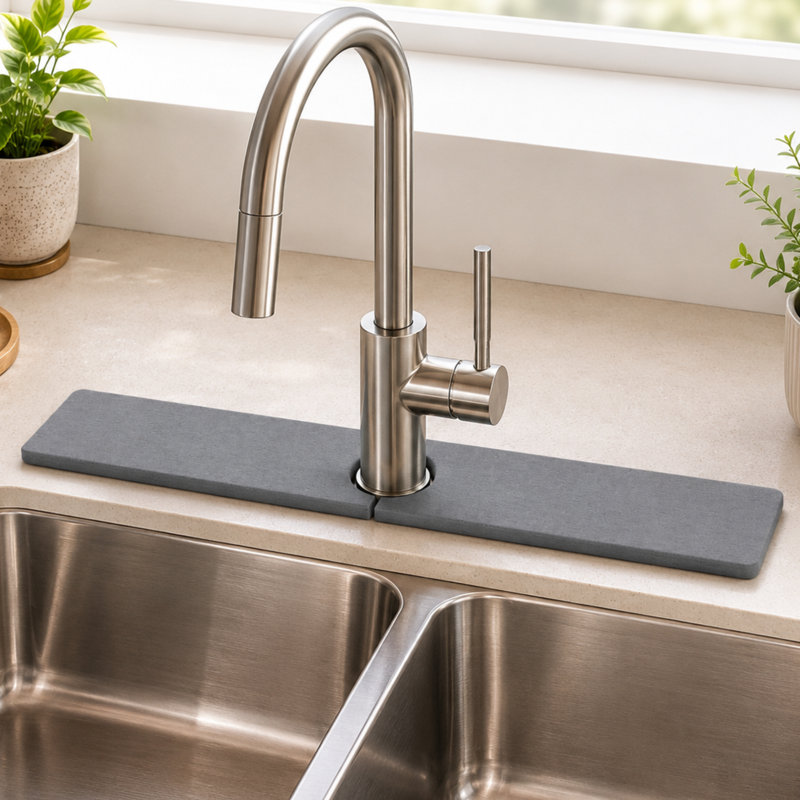 Diatomite Faucet Mat (23.5" x 3.75")